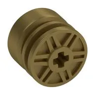 Wheel 18mm x 14mm with Axle Hole, Fake Bolts and Shallow Spokes