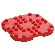 Plate Round Corners 8 x 8 x 2/3 Circle with Reduced Knobs