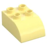 Duplo Brick 2 x 3 with Curved Top