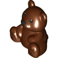 Duplo Animal Bear, Sitting, Black Eyes and Nose Print