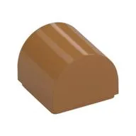 Brick Curved 1 x 1 x 2/3 Double Curved Top, No Studs
