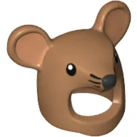 Costume / Mask, Mouse, Black Eyes, Nose, Whiskers Print