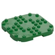 Plate Round Corners 8 x 8 x 2/3 Circle with Reduced Knobs