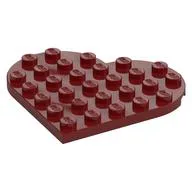 Plate Angled 6 x 6 Heart Shape