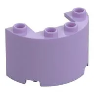 Cylinder Half 2 x 4 x 2 with 1 x 2 Cutout