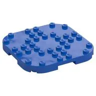 Plate Round Corners 8 x 8 x 2/3 Circle with Reduced Knobs