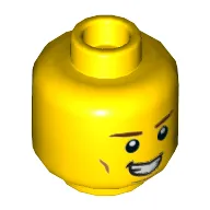 Minifig Head Rami / Chen, Cheek Lines, Smile with Teeth / ???? Print