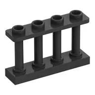 Fence Spindled 1 x 4 x 2 [4 Top Studs]