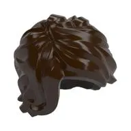 Hair Tousled Mid-Length with Side Part