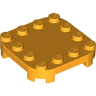 Plate Round Corners 4 x 4 x 2/3 Circle with Reduced Knobs