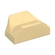 Wedge Curved 1 x 2 x 2/3 No Studs, Wing End