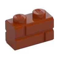 Brick Special 1 x 2 with Masonry Brick Profile
