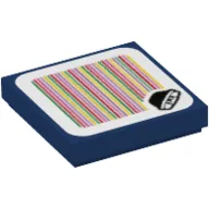 Tile 2 x 2 with Buzzy Beetle and Barcode Print (Sticker)