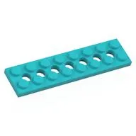 Technic Plate 2 x 8 [7 Holes]