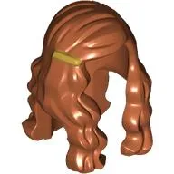 Hair Long Wave with Gold Clip on Right Side