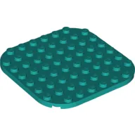 Plate Round Corners 8 x 8