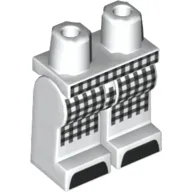 Hips and White Legs with Black Plaid Print