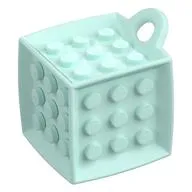 Die - 6 Sided with 3 x 3 Centre Studs, and Ring (DOTS)