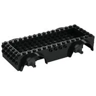 Vehicle Base 8 x 16 with Wheel Arches, Front and Side Studs, and 4 x 14 Recessed Studded Section, 5 Holes