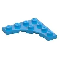 Plate Special 4 x 4 with 3 x 3 Quarter Round Cutout