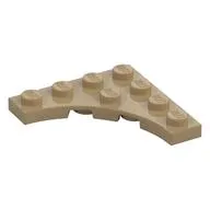 Plate Special 4 x 4 with 3 x 3 Quarter Round Cutout