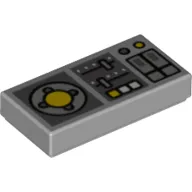 Tile 1 x 2 with Controls, Slides, Joystick print