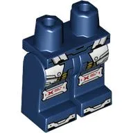 Hips and Dark Blue Legs with White/Gold Armour, Knee Pads print