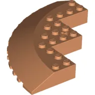 Brick Round Corner 10 x 10 with Slope 33° Edge, Axle Hole, Facet Cutout
