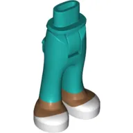 Minidoll Hips and Trousers with Back Pockets and Medium Nougat Legs and White Sneakers Print