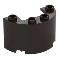 Cylinder Half 2 x 4 x 2 with 1 x 2 Cutout