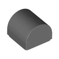 Brick Curved 1 x 1 x 2/3 Double Curved Top, No Studs