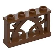Fence Ornamented 1 x 4 x 2 with 4 Studs
