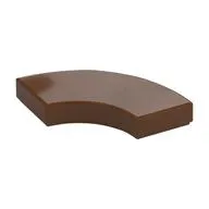 Tile 2 x 2 Curved, Macaroni