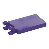 Tile Special 2 x 3 with 2 Clips without Tab between Clips