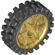 Wheel Rim 24 x 7 with Black Tyre