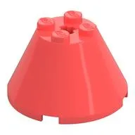 Cone 4 x 4 x 2, Axle Hole [Plain]