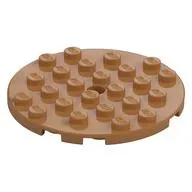 Plate Round 6 x 6 with Hole