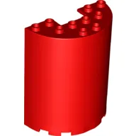 Cylinder Half 3 x 6 x 6 with 1 x 2 Cutout