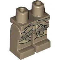 Hips and Dark Tan Legs, Tan Mummy Wraps print