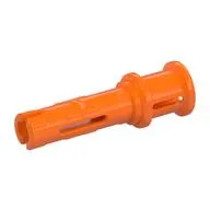 Technic Pin Long with Friction Ridges Lengthwise and Stop Bush [2 Lateral Holes, Small Pin Hole]