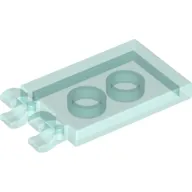 Tile Special 2 x 3 with 2 Clips without Tab between Clips