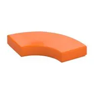 Tile 2 x 2 Curved, Macaroni