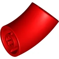 Brick Round 2 x 2 D. Tube with 45° Elbow and Axle Holes (Crossholes) at Each End [SHORT]