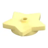 Plate Special 5-Point Star 4 x 4 2/3 with One Stud
