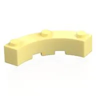 Brick Round Corner 4 x 4 Macaroni Wide with 3 Studs