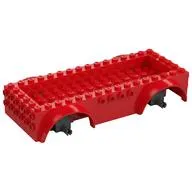 Vehicle Base 8 x 16 with Wheel Arches, Front and Side Studs, and 4 x 14 Recessed Studded Section, 5 Holes
