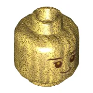 Minifig Head Hermione Granger, Eyelashes, Smile Print