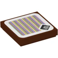 Tile 2 x 2 with Galoomba and Barcode Print (Sticker)