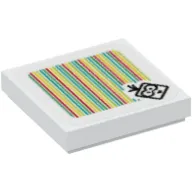 Tile 2 x 2 with Lakitu and Barcode Print (Sticker)