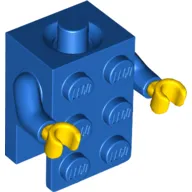 Minifig Torso Brick Suit with Yellow Hands